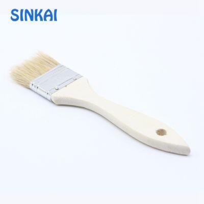 Plated Wooden Handle Soft Hair Paint Brush