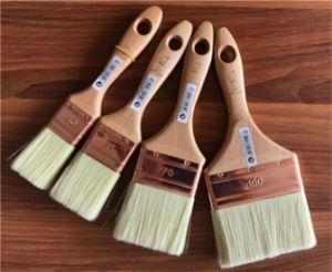 Wood Handle Paint Brush with White China Bristle Jiangsu Manufacturer