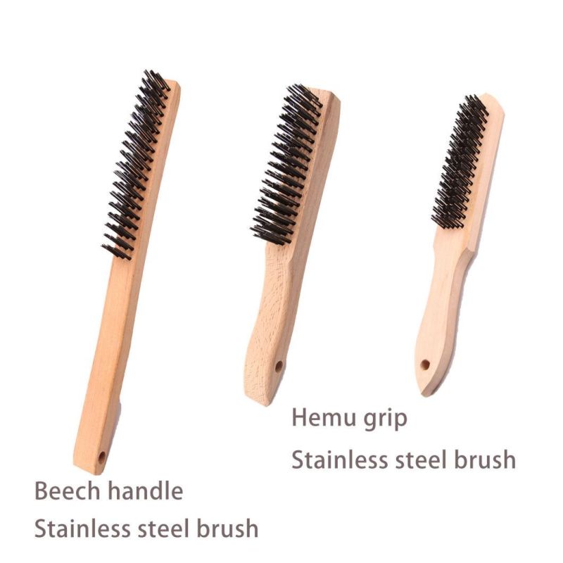 Ningbo Factory Wire Brush Paint Scrubbing Wire Brush Set