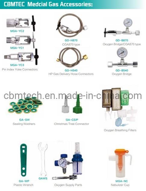 HP Oxygen Delivery Hose with Cga540 Connectors