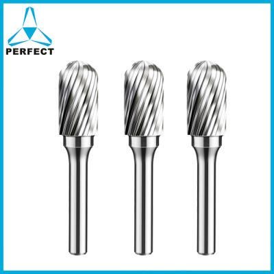 Tungsten Carbide Tapered Cylinder Rotary Burr with Ball Top