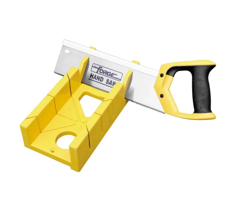 12" Back Saw 65mn Steel 10tpi Hand Panel Tenon Saw Set with Miter Box