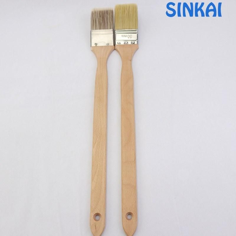 China Golden Supplier Handle Economical Paint Chip Brush Boar Bristle Radiator Brush