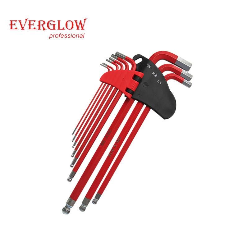 9PCS Long Arm Ball Point Hex Key Set