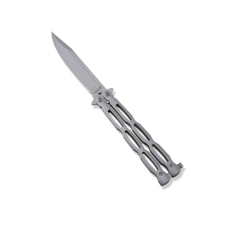 Survival Knife with Automatic Knife Blade and Saw