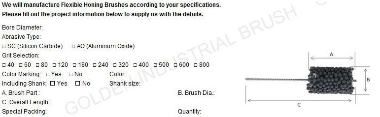 Flexible Honing Brush Diameter 18.0 mm, Boron Carbide Engine Repair Tools