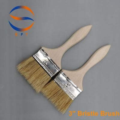 45mm Bristle Length 76mm Width Pure Bristle Brush Paint Brush