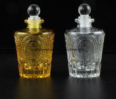Clear Perfume Reed Aroma Diffuser Glass Bottle with Cork Stopper