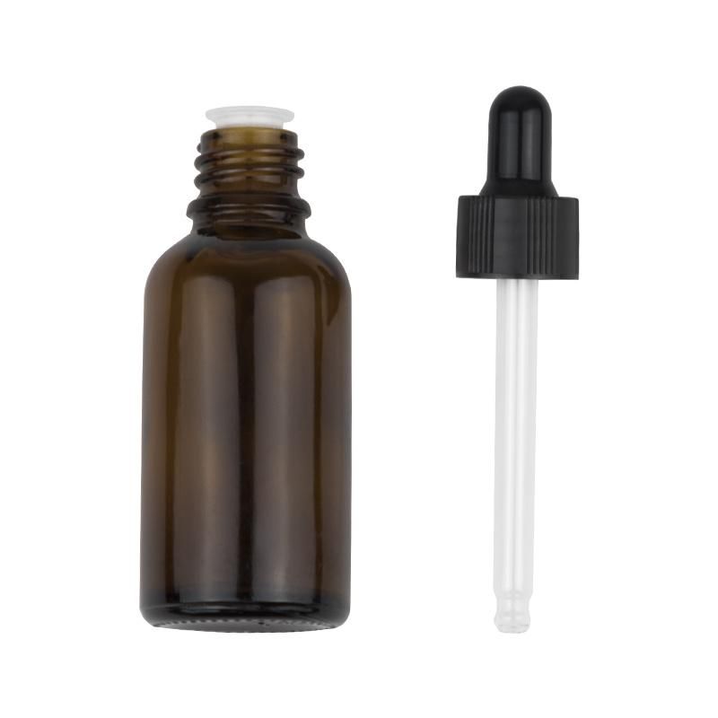 Factory Wholesale Cosmetic Dropper Glass Bottle Amber Bottle Essential Oil Bottle