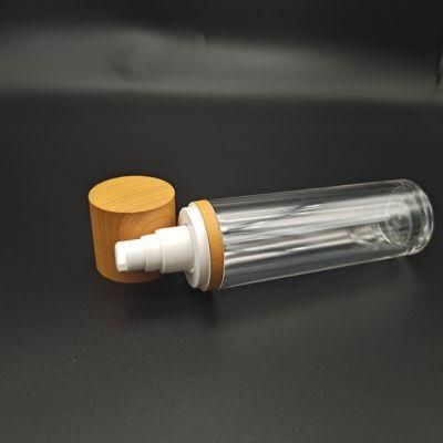 30ml 50ml 100ml 121ml 50g Bamboo Acrylic Double Wall White Cosmetic Bottle