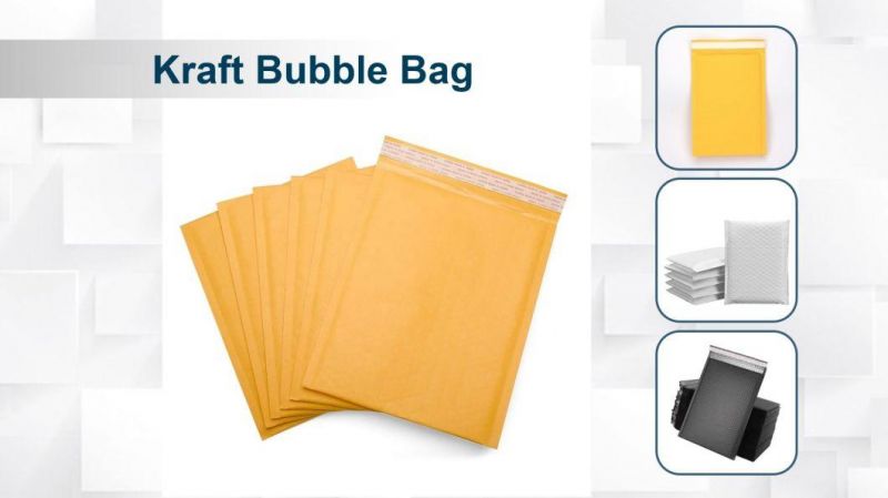 Wholesale Brown Paper Bubble Envelope Bestselling Self Adhesive Shock Resistance Kraft Bubble Mailers with Logo Printing