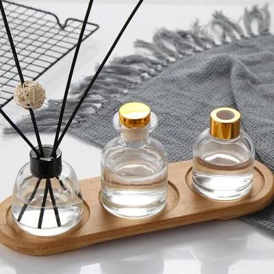 Custom Logo 100ml 200ml Square Round Fragrance Reed Luxury Glass Aroma Diffuser Bottles