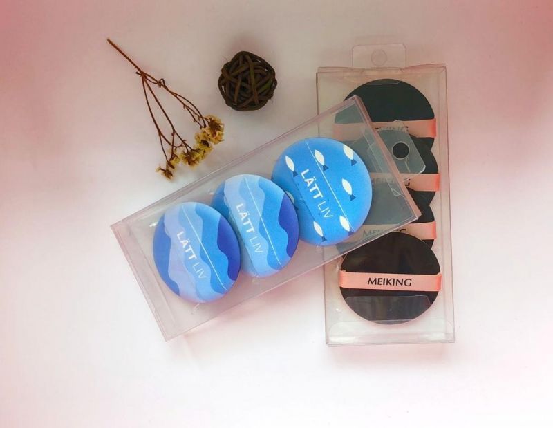 Clear Packaging Plastic Box cosmetic Box for Beauty Puff