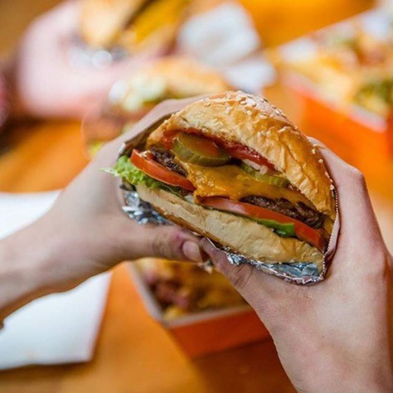 Aluminum Foil Laminated Paper Hamburger Sandwich Wrapping Paper