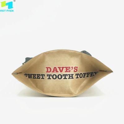 Eco Friendly Packaging 100% Recycly Compostable Bottle Shaped Kraft Paper Bag