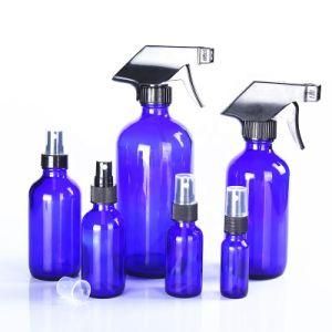 Amber Cobalt Blue Clear 250ml 8oz 500ml 16oz 1000ml 32oz Hand Washing Lotion Liquid Soap Foam Boston Glass Bottle with Trigger Spray Cap