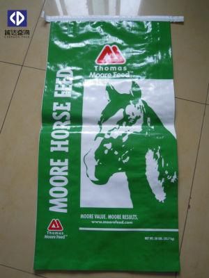 Polypropylene Animal Feed Bag PP Woven Packing PP Feed Sack Bags for Stock 25kg Woven Polypropylene Sack