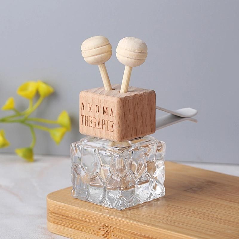 6ml Thick Glass Car Air Freshener Perfume Diffuser Fragrance Bottle Car Aroma Decoration Bottle
