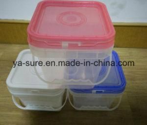 2L Transparent Square Plastic Bucket for Hardware