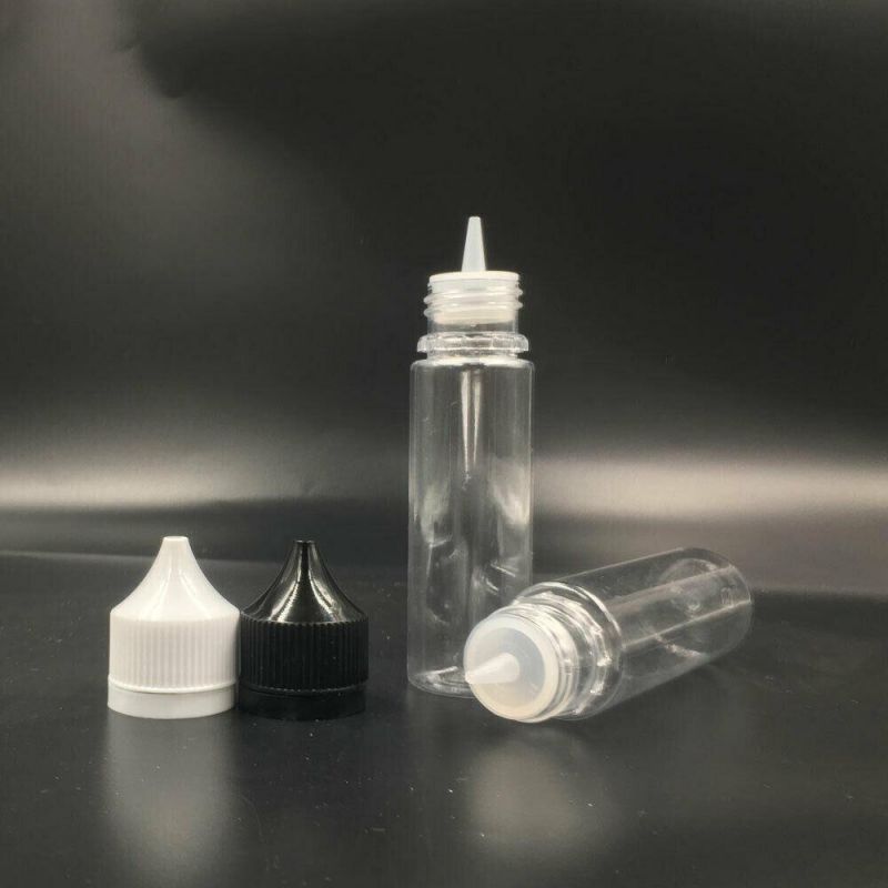10ml 15ml 30ml 50ml 60ml 100ml 120ml Pet Plastic Squeeze Bottle/Clear Plastic Dropper Bottle /Clear Eliquid Plastic Bottles with Black Lid V3 E Liquid Bottle