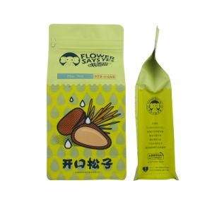 Custom Coffee Tea Snack Nut Recyclable Zip-Lock Reusable Stand up Pouch Zipper Plastic Food Snack Nut Packaging Bag