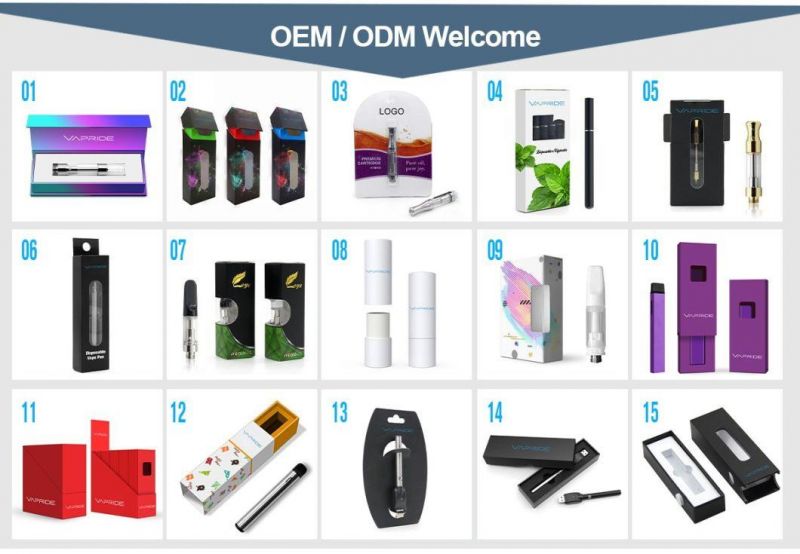 Custom Logo Low MOQ Vape Cartridge Packaging Paper Box Child Resistant Packaging Box
