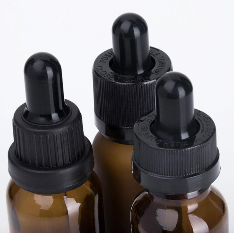 Amber Glass Essence Oil Bottle with Dropper for Cosmetic 15ml