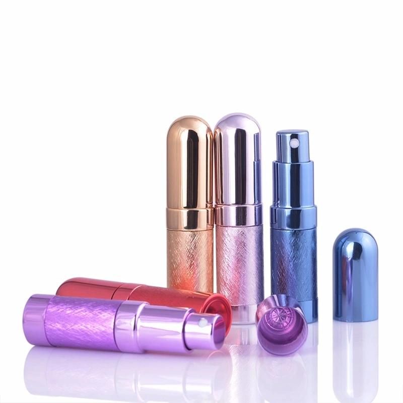 12ml Spray Empty Glass and Aluminum Bottle Perfume Bottle Mini Portable Travel Refillable Perfume Atomizer Small Bottle