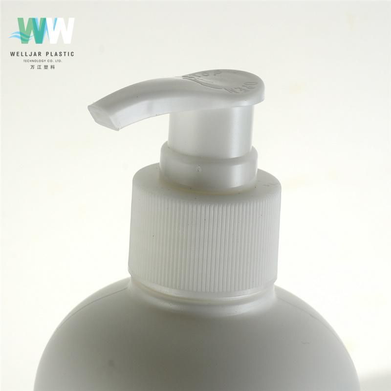 500ml PE Smooth Duckbill Shampoo Bottle with Plastic Lotion Pump