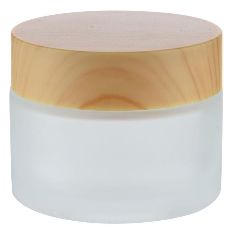 Factory Supply Packing Glass Jar with Bamboo Cap