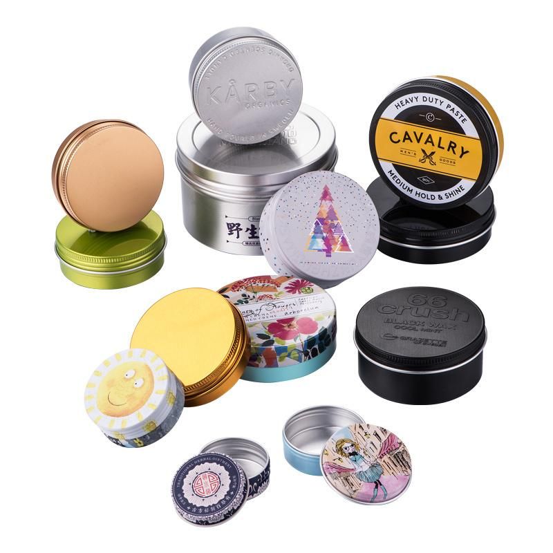 Food Grade Inner Coated Aluminum Metal Jar for Cosmetic Packaging