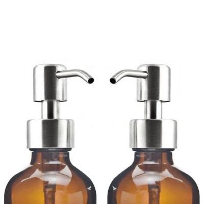 Amber Glass Bottle Soap Dispenser 300ml 500ml