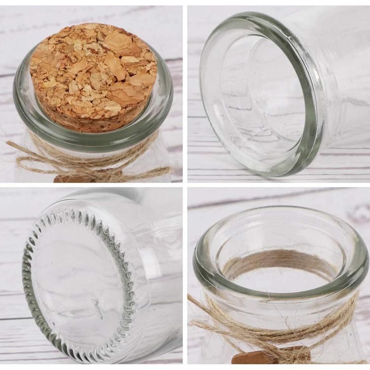 High Quality Empty Transparent Vial Milk 2 Ml Mini Glass Bottles with Cork