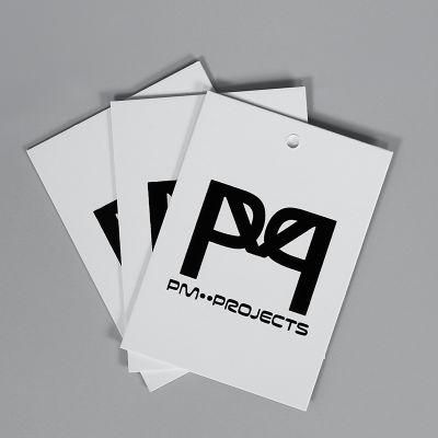 Custom Garment Accessories Recycle Matt White Paper Swing Tag