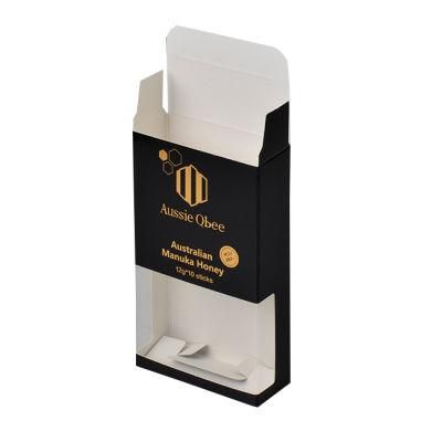 Customized Packaging Paper Boxes with PVC Window for Honey