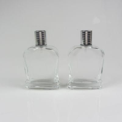 Design 50ml Transparent Luxury Glass Perfume Spray Bottle
