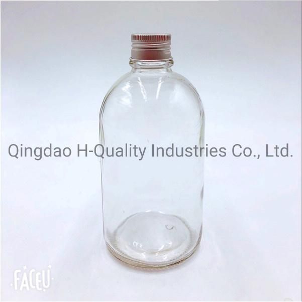 Oblate, Round, Droplet, Tapered Beverage Bottle Wine Bottle, Frosting&Transparent