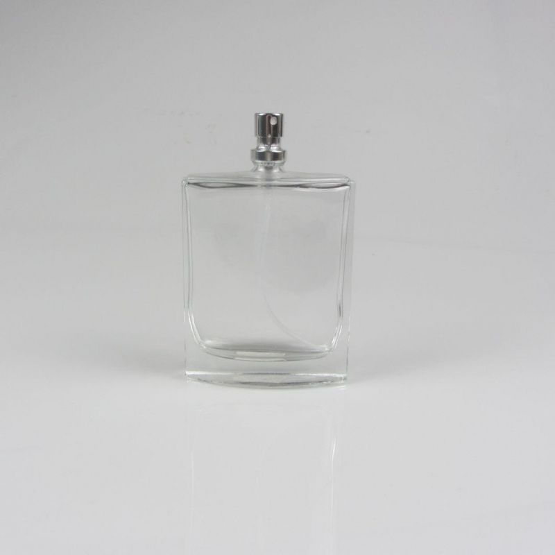 Thick Bottom Perfume Spray Bottle with Shiny Black Cap
