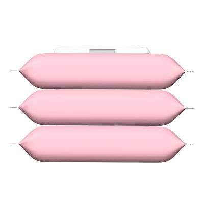 100% Biodegradable Ladies Makeup Remover Wipes Pink Packaging Can Be Customized
