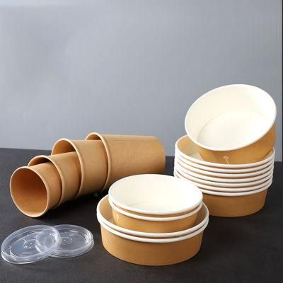Compostable Food Packaging Paper Bowl Container with Lids