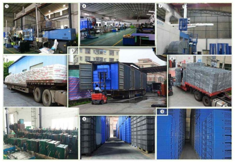 EU4322 Plastic Packaging EU Standard Plastic Turnover Box/Crate Industrial Plastic Turnover Logistics Box for Storage