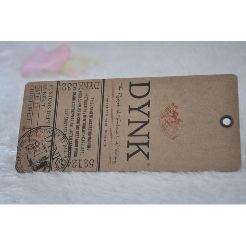 Kraft Paper Swing Tag for Jeans/Clothing/Apparel