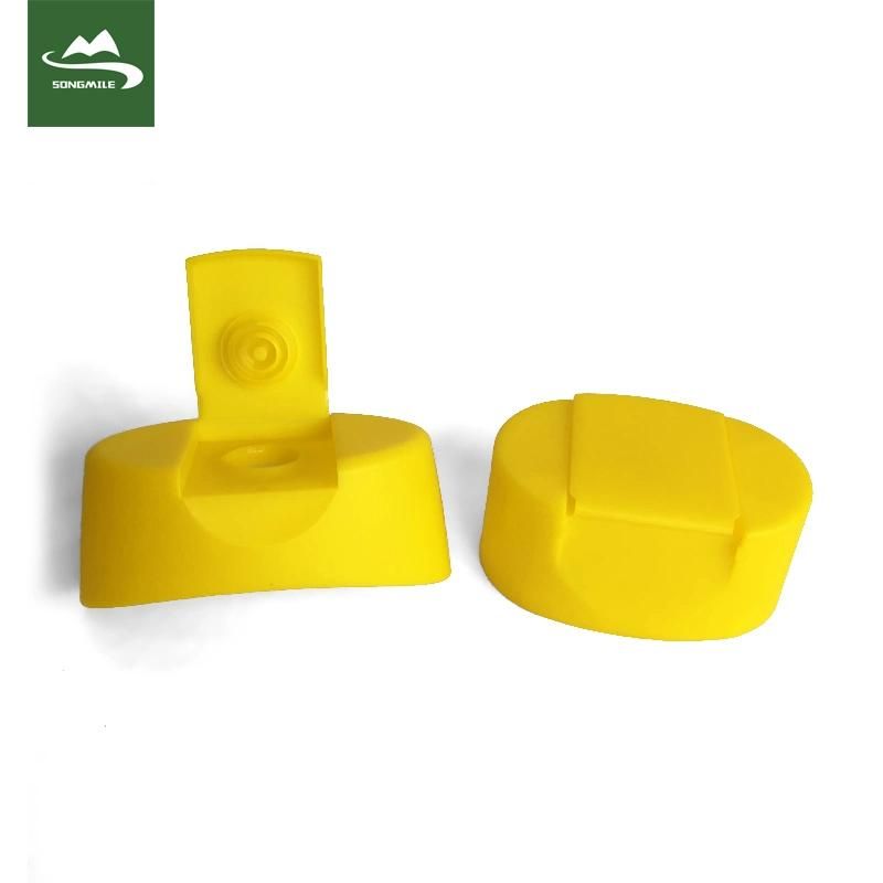 32 /410 Black Flip Cap with Silicone Valve for Honey Bottle and Shampoo Bottle