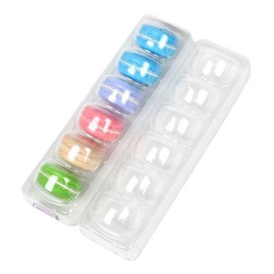 Transparent Custom Macaron Food Packaging Box with Blister tray