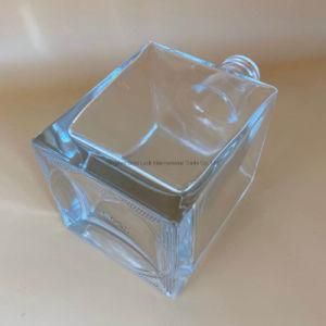 Low Price 750ml Clear Square Glass Bottle for Whisky