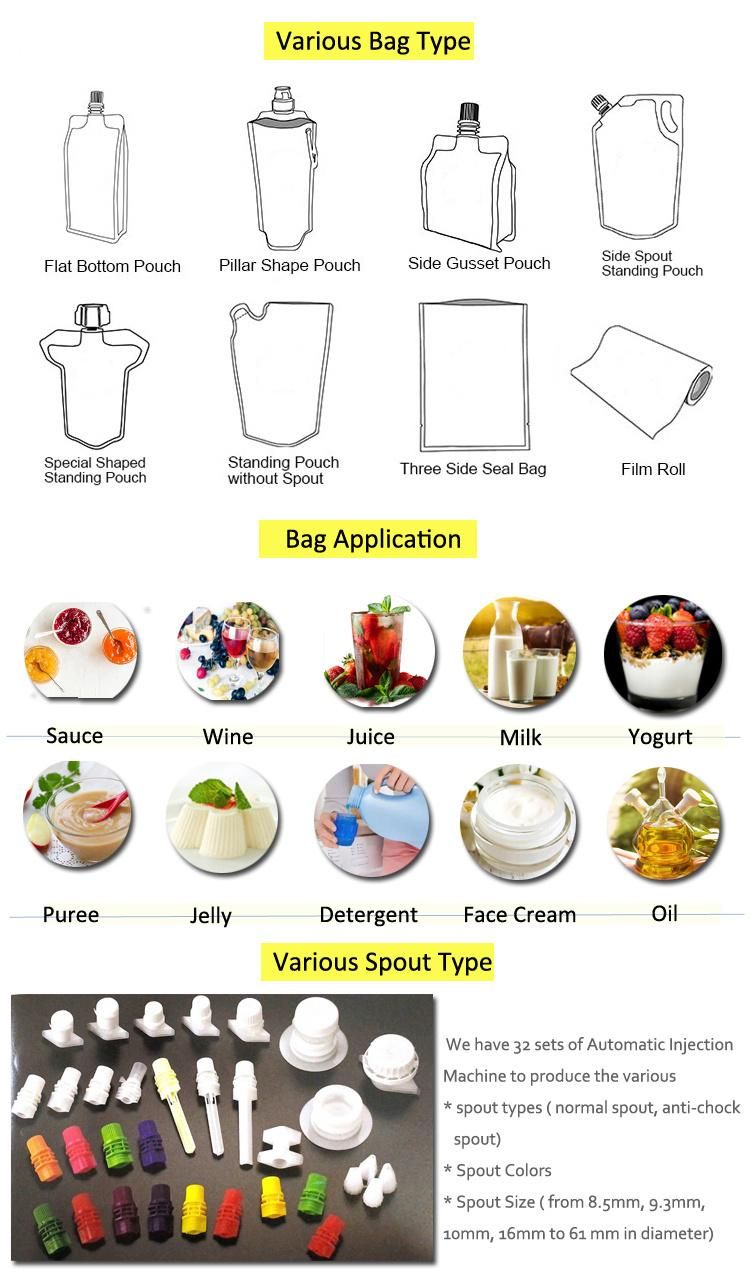 Spout Laundry Detergent/Shampoo/Liquid Soap Bag