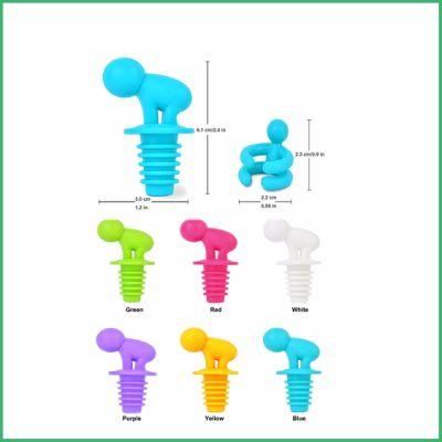 Tiktok Amazon Hot-Selling Drinking Bottle Cap High Quality Silicone Red Wine Bottle Stopper