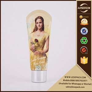 100ml Silver Cap Abl Plastic Arch Shaped Ending Body Lotion Hand Cream Cosmetic Tube