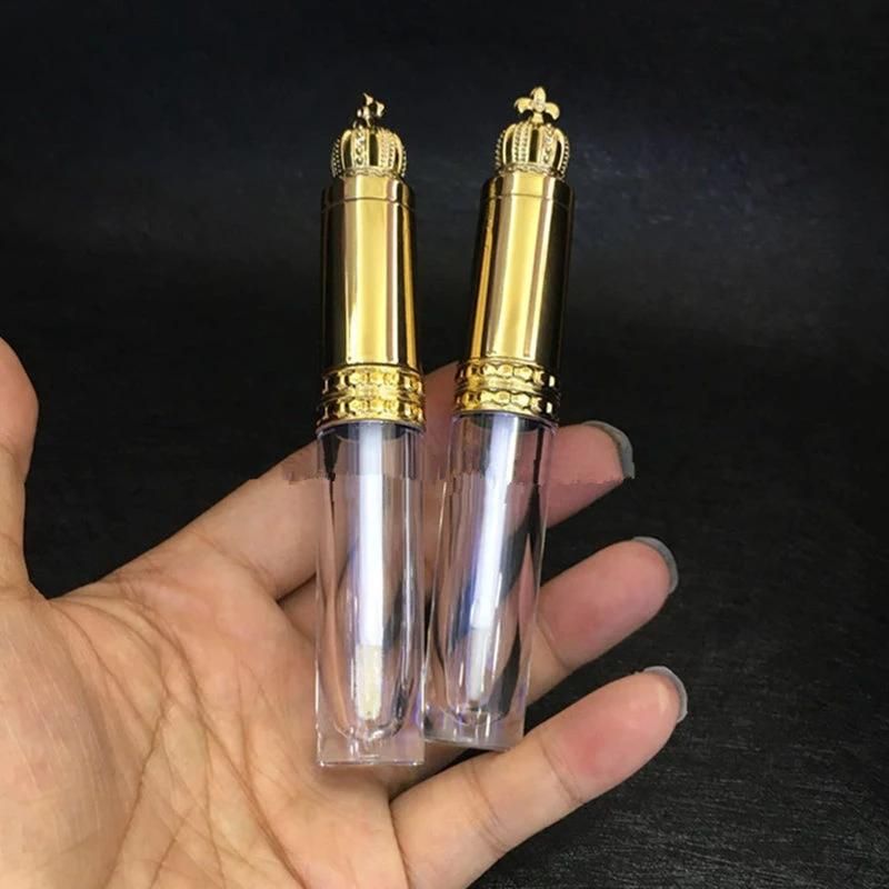 8ml Lipstick Container with Crown Lid Transparent Lip Gloss Tube Lip Balm Bottle Cosmetic Tube