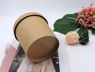 Kraft /White Disposable Paper Soup Cups /Tubs/Bowl with Paper Lids